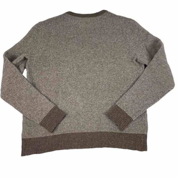 J. Crew Lambswool Waffle knit crew neck knit sweater - Picture 2 of 5